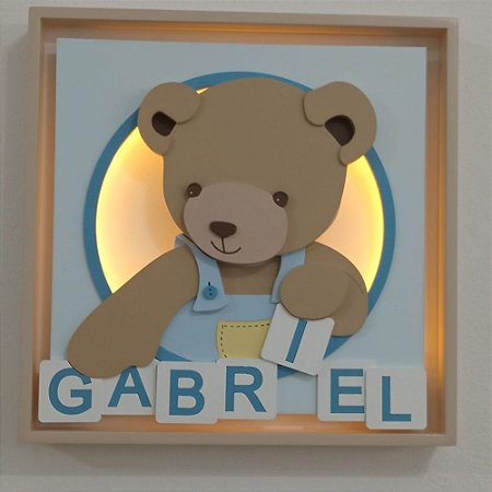 Quadro Charme Urso Dadinhos
