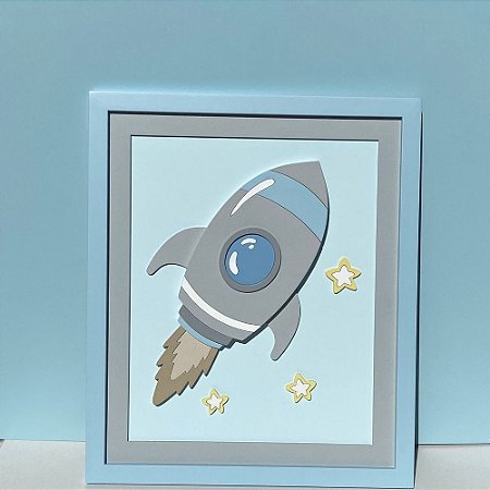 Quadro Decorativo Foguete