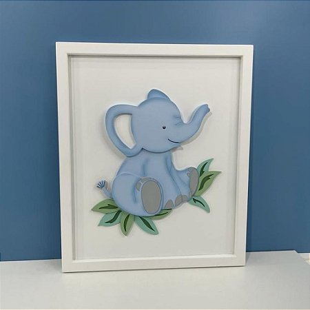 Quadro Decorativo Safari Elefante
