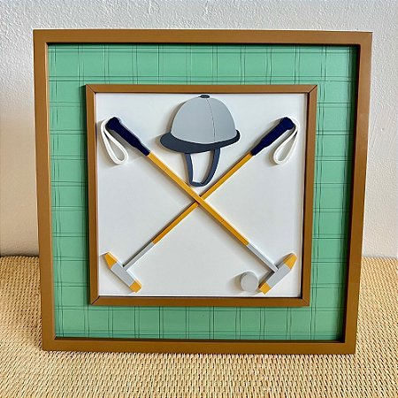 Quadro Decorativo Capacete e Tacos