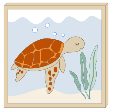 Quadro Decorativo Tartaruga
