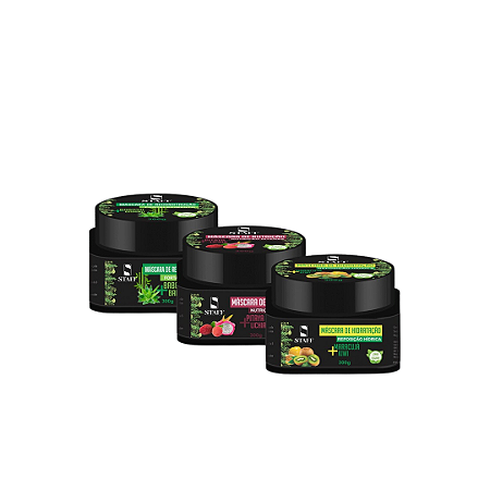 Kit de Cronograma Capilar 300g - 3 Itens