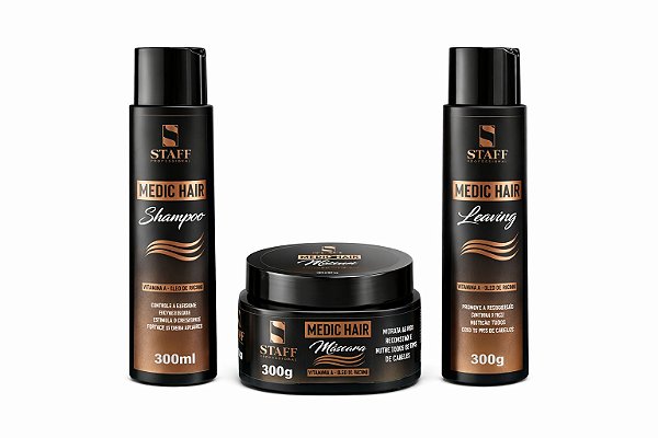 Kit Tratamento Medic Hair 300ml - 3 Itens