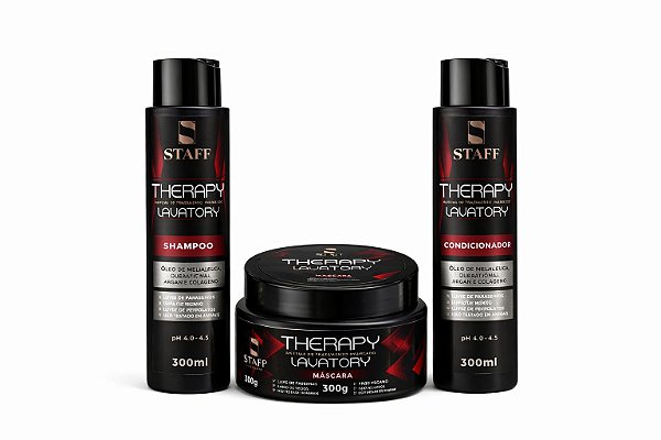 Kit THERAPY Melaleuca 300ml - Shampoo - Máscara - Condicionador