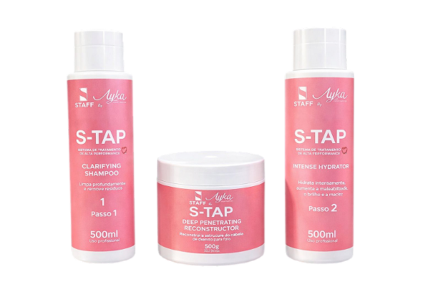 Kit S-TAP Ayka Beauty Cosmetics - Tratamento Completo 500ml