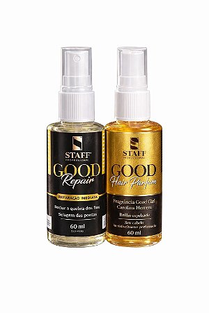 COMBO Perfume Capilar Good Hair 60ml + Reparador Good Repair 60ml Luxo