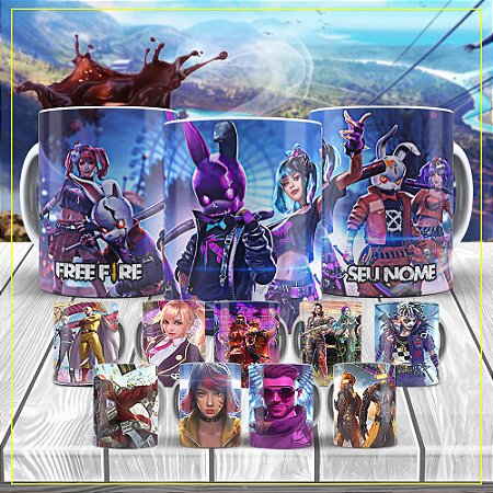 CANECA PERSONAGENS FREE FIRE