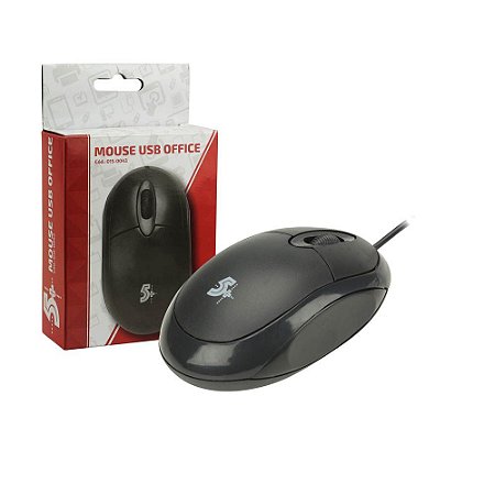 Mouse Óptico USB Office 1000Dpi 5+