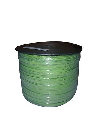 Arame Plastificado Fio Simples Carretel 1300g - Cor Verde