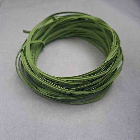 Arame Plastificado Fio Duplo 10 metros - Cor Verde