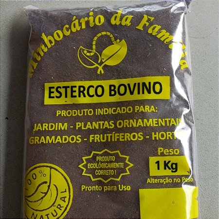 Esterco bovino curtido - 1k
