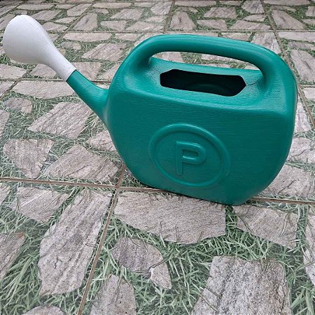 Regador Plástico 10L com Chuveirinho – Jardim, Horta, Plantas | Verde Econômico