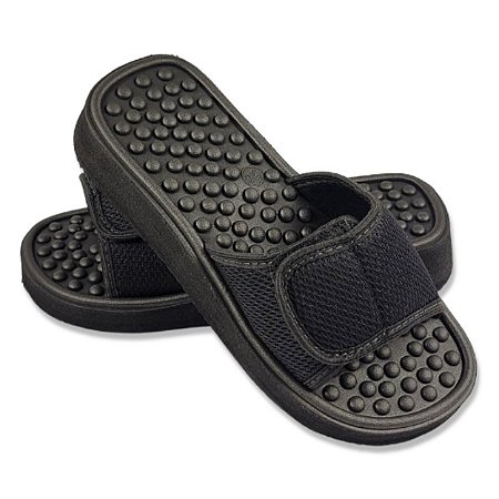 Chinelo Slide Massageador EVA - Preto