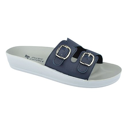 Sandália Ergonômca 2 Fivelas - Azul Marinho