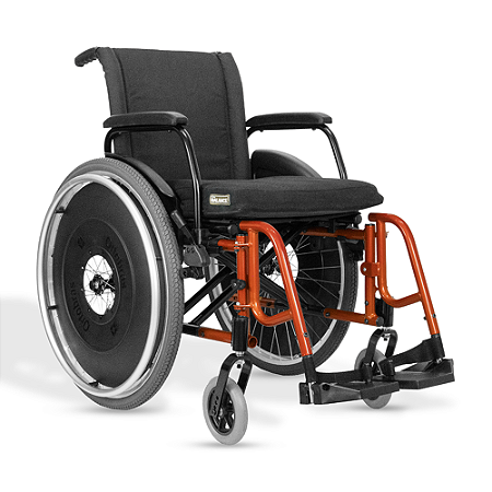 Cadeira de Rodas Alumínio AVD 120kg - 44x45x45cm - Cobre