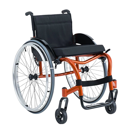 Cadeira de Rodas Star Lite 40x40x40cm com Antitombo - Cobre