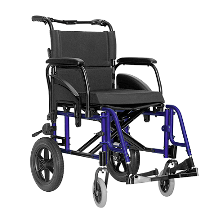 Cadeira de Rodas Alumínio ULX Transit 120 kg - 48x45x45 cm - Azul