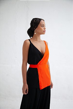 Blusa Helena Bicolor