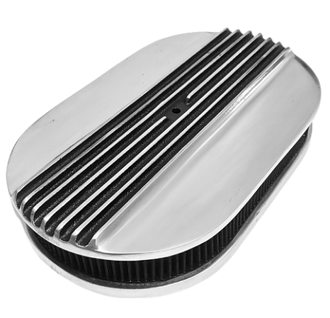 Filtro Ar Aletado Oval Polido Bijet/Quadrijet
