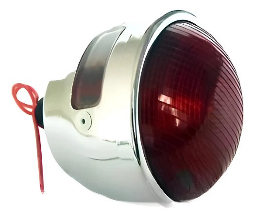 Lanterna Metal Cromada Com Vigia