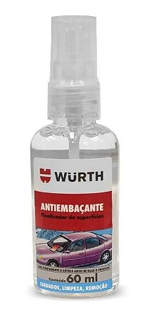 Anti Embaçante Para Vidro Automotivo 60ml Wurth Parabrisa