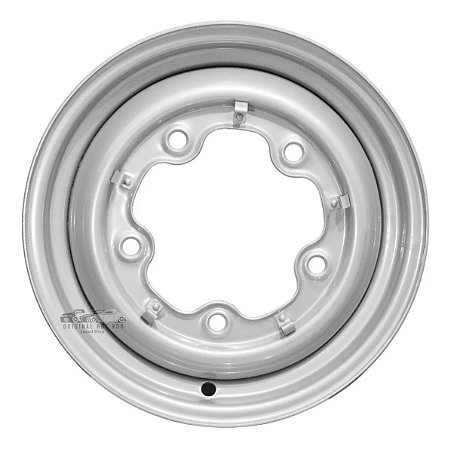 Roda Fusca 5 Furos 5x205 Aro 15 Fechada Prata Tala 6