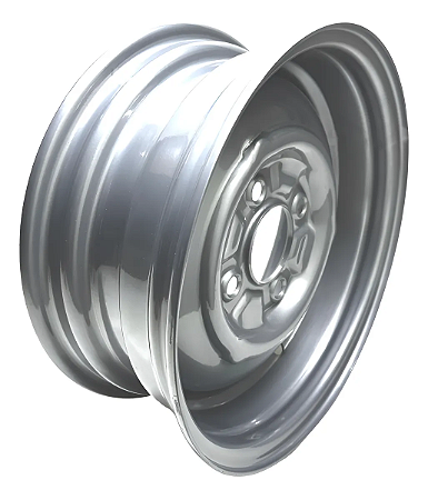 Roda Fusca 4 Furos 4x130 Aro 15 Fechada Prata Tala 5,5