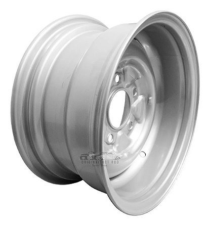 Roda F100 5x139,7 Aro 15 Fechada Prata Dianteira Tala 7