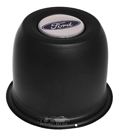 Calota Copinho Ford Preta 110mm