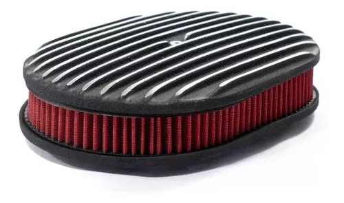 Filtro Ar Oval Aletado DFV Preto