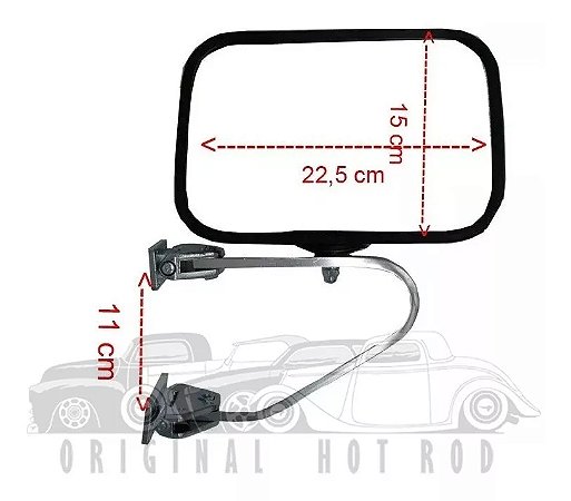 Espelho Externo Americano Pickup Inox