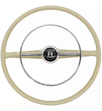 Volante Vw Kombi Corujinha Luxo Marfim Até 75