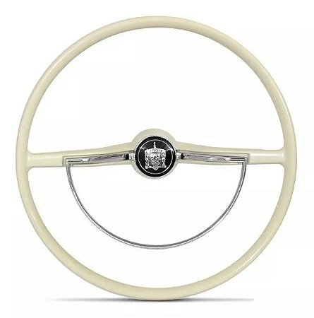 Volante Vw Fusca Cálice Marfim Até 76