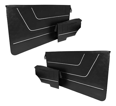 Forro Porta Opala 2P Preto 75/77 Com Friso