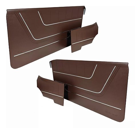 Forro Porta Opala 2P Marrom 75/77 Com Friso