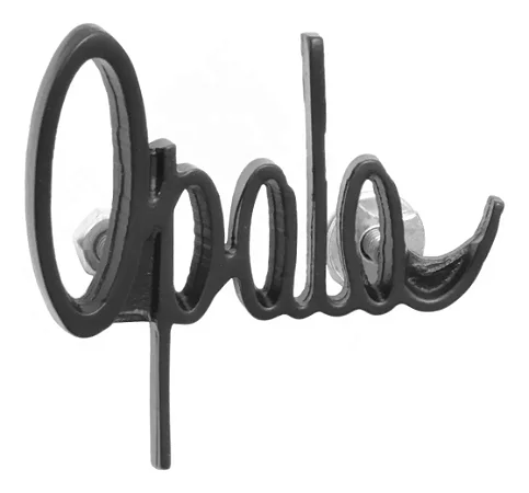 Emblema Chevrolet Porta Luvas Opala 68/72 Preto