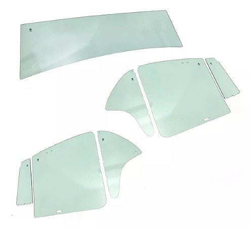Conjunto Vidros Verde Janela Mp Lafer