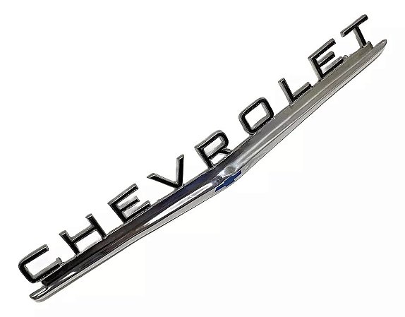Emblema Capô Chevrolet C10 C14 C15 Veraneio Azul Cromado