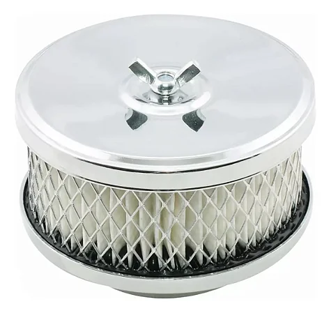 Filtro Ar Redondo Cromado 04 Polegadas DFV/SOLEX