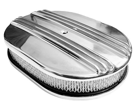 Filtro de Ar Oval Aletado Polido