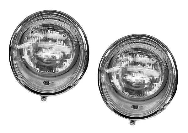 Farol Fusca Olho Boi Lente Lisa