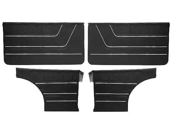 Forro Porta Caravan Preto Friso