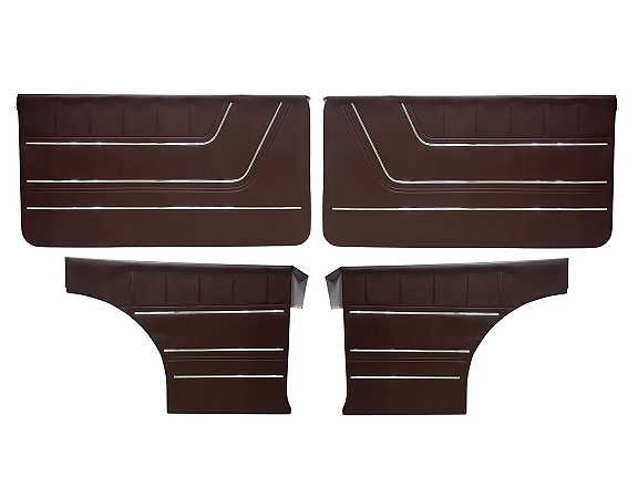 Forro Porta Caravan Marrom Friso