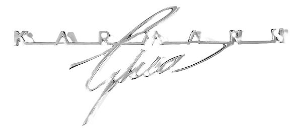 Emblema Karmann Ghia Tampa Motor Traseiro
