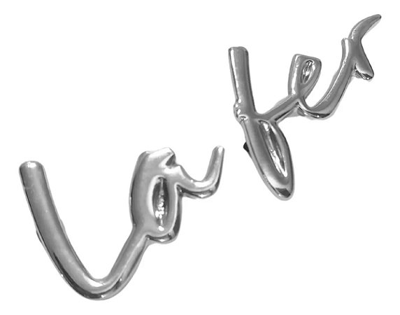 Emblema Traseiro Manuscrito Lafer Cromado