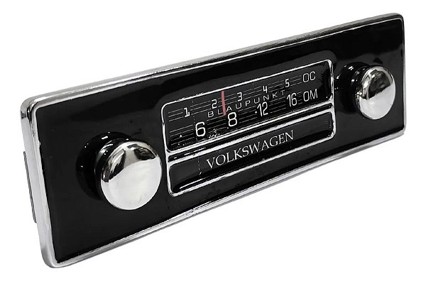 Frente Falsa Rádio Fusca Botao Cromado