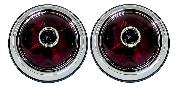 Lanterna Traseira Redonda Blue Dot Hot Pickup