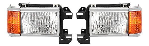 Par Farol Ford F1000 92 Á 95 F150 Americana 87 Á 91 Cromado