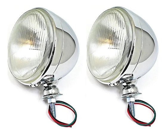 Farol Hot Buggy Grande 183MM Lente Plana