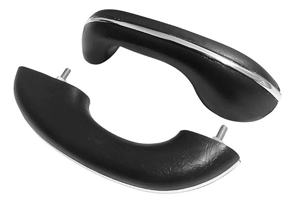 Par Puxador Porta Fusca 1961/1973 Preto